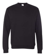 Independent Trading Co. SS3000, Unisex Midweight Crewneck Sweatshirt, Black