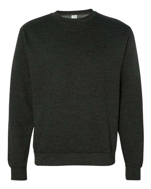 Independent Trading Co. SS3000, Unisex Midweight Crewneck Sweatshirt, Charcoal Heather