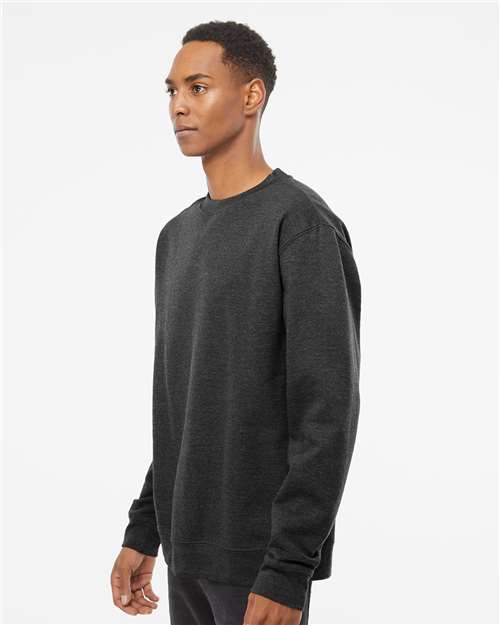 Independent Trading Co. SS3000, Unisex Midweight Crewneck Sweatshirt, Charcoal Heather