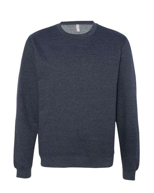 Independent Trading Co. SS3000, Unisex Midweight Crewneck Sweatshirt, Classic Navy Heather