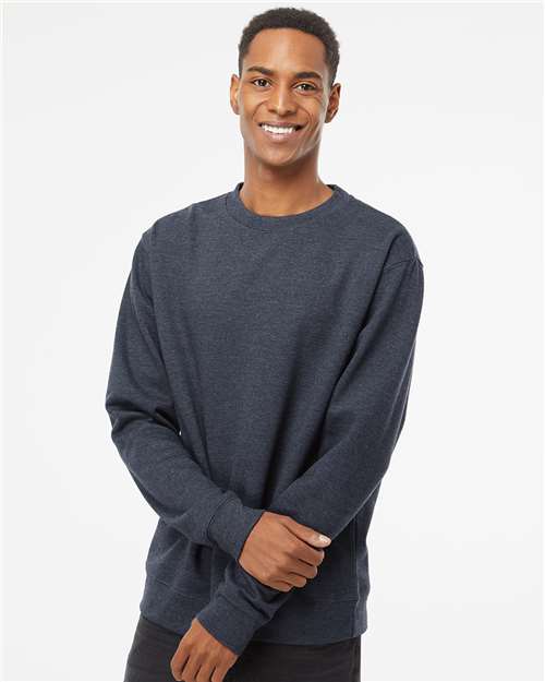 Independent Trading Co. SS3000, Unisex Midweight Crewneck Sweatshirt, Classic Navy Heather