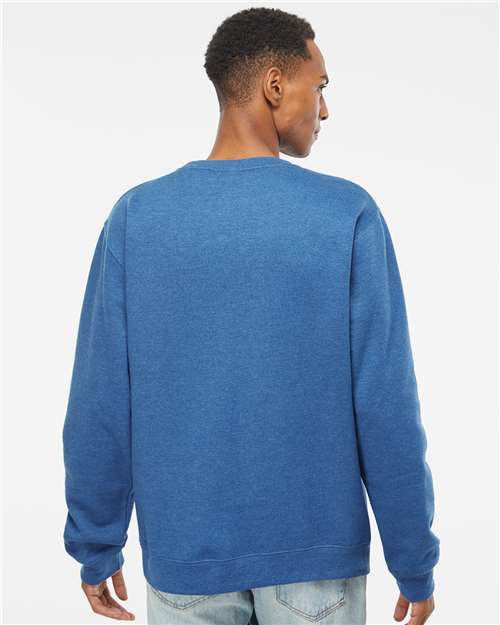 Independent Trading Co. SS3000, Unisex Midweight Crewneck Sweatshirt, Royal Heather