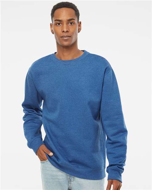 Independent Trading Co. SS3000, Unisex Midweight Crewneck Sweatshirt, Royal Heather