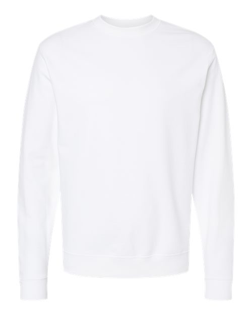 Independent Trading Co. SS3000, Unisex Midweight Crewneck Sweatshirt, White