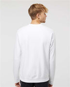 Independent Trading Co. SS3000, Unisex Midweight Crewneck Sweatshirt, White
