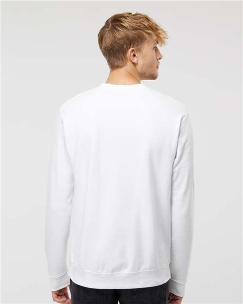 Independent Trading Co. SS3000, Unisex Midweight Crewneck Sweatshirt, White
