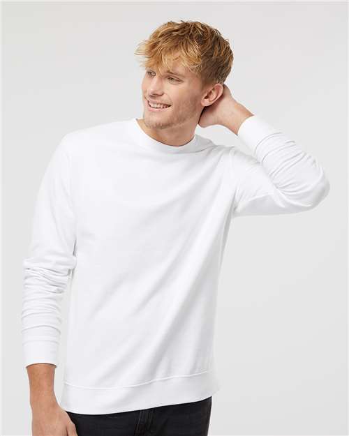 Independent Trading Co. SS3000, Unisex Midweight Crewneck Sweatshirt, White