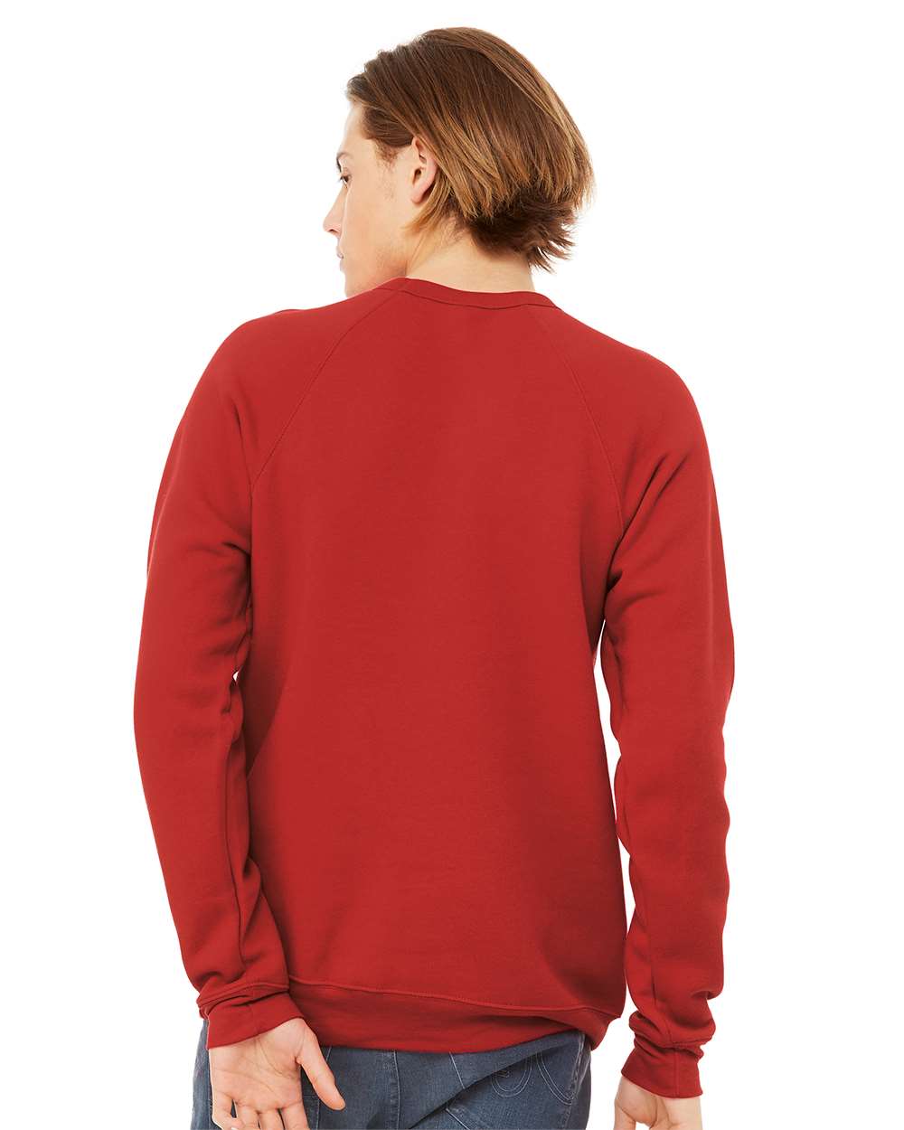 BELLA + CANVAS 3901, Fleece - Premium - Crew, Red