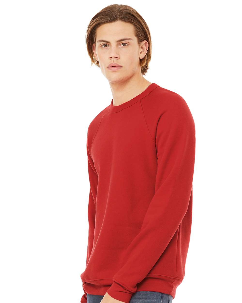 BELLA + CANVAS 3901, Fleece - Premium - Crew, Red