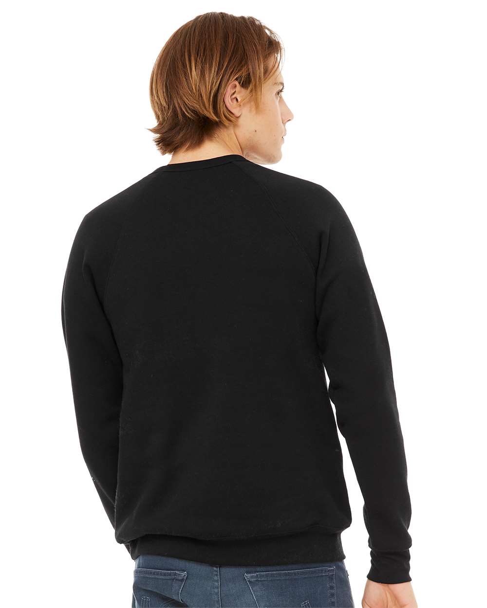 BELLA + CANVAS 3901, Fleece - Premium - Crew, Black