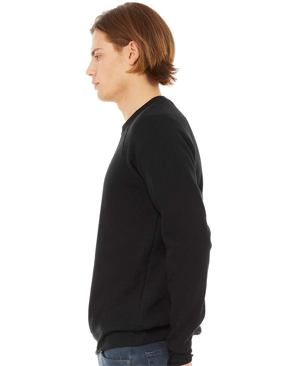 BELLA + CANVAS 3901, Fleece - Premium - Crew, Black