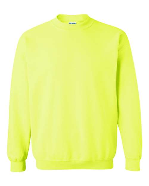 Gildan 18000, Unisex Heavy Blend Crewneck Sweatshirt, Safety Green