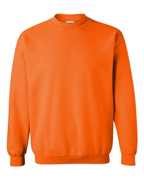 Gildan 18000, Unisex Heavy Blend Crewneck Sweatshirt, Safety Orange