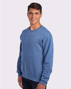 JERZEES 562MR, 371 Unisex Nublend Crewneck Sweatshirt, Vintage Heather Blue