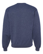 JERZEES 562MR, 371 Unisex Nublend Crewneck Sweatshirt, Vintage Heather Navy