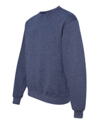 JERZEES 562MR, 371 Unisex Nublend Crewneck Sweatshirt, Vintage Heather Navy