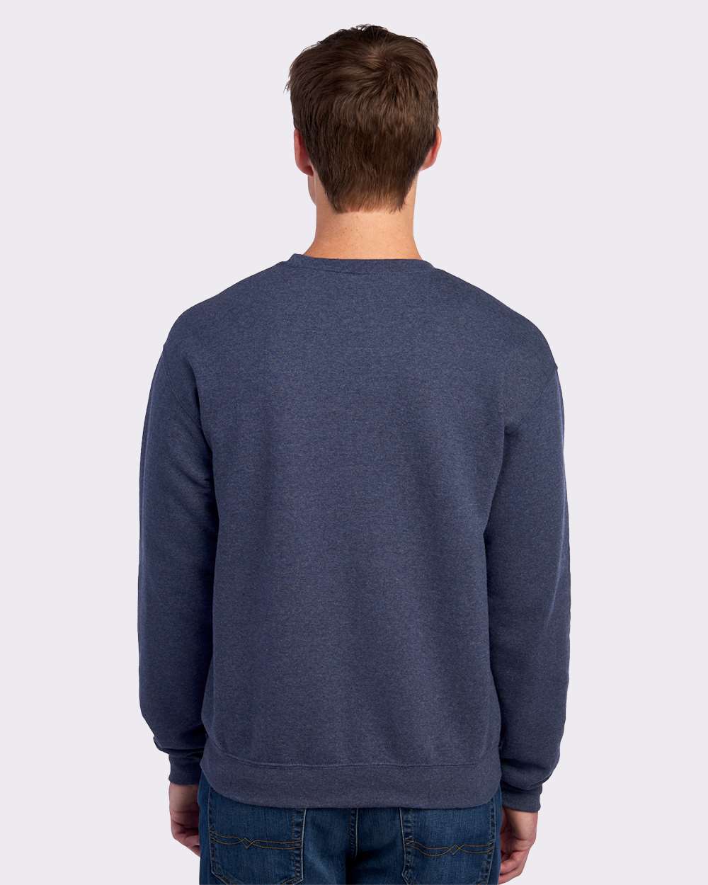 JERZEES 562MR, 371 Unisex Nublend Crewneck Sweatshirt, Vintage Heather Navy