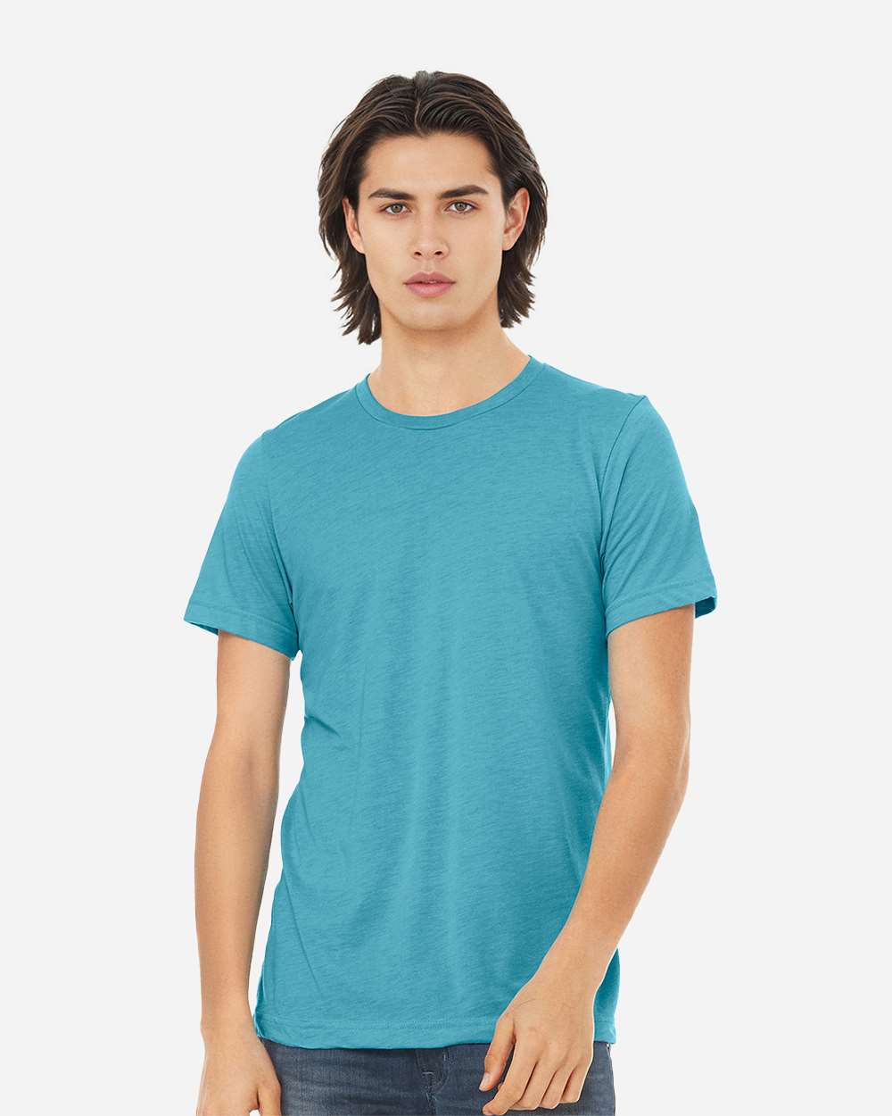 BELLA + CANVAS 3413, T-Shirts - Premium, Aqua Triblend