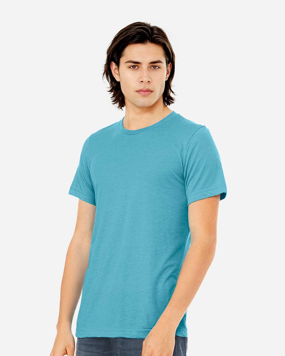 BELLA + CANVAS 3413, T-Shirts - Premium, Aqua Triblend