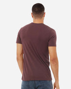 BELLA + CANVAS 3413, T-Shirts - Premium, Maroon Triblend