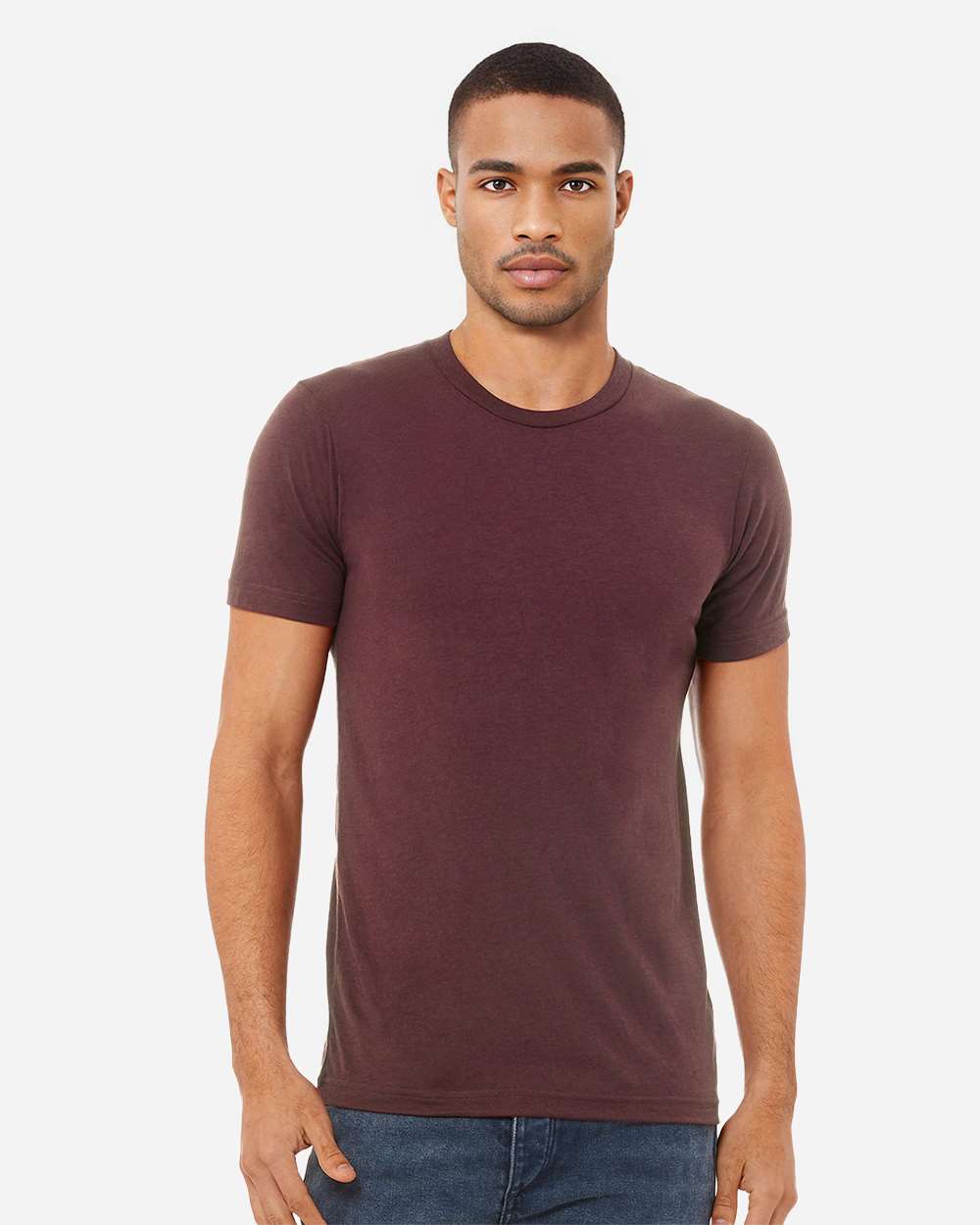 BELLA + CANVAS 3413, T-Shirts - Premium, Maroon Triblend