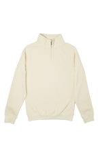 Just Like Hero HERO-4020, Youth Quarter Zip Sweatshirt, Ivory