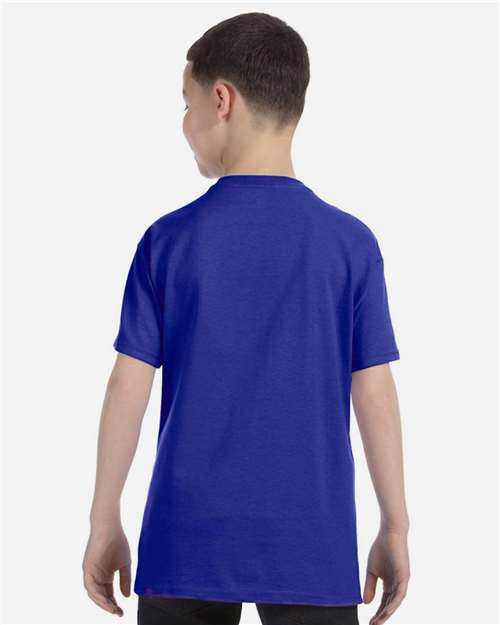 Gildan 5000B, Youth Heavy Cotton T-shirt, Cobalt