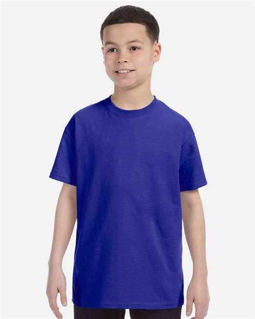 Gildan 5000B, Youth Heavy Cotton T-shirt, Cobalt