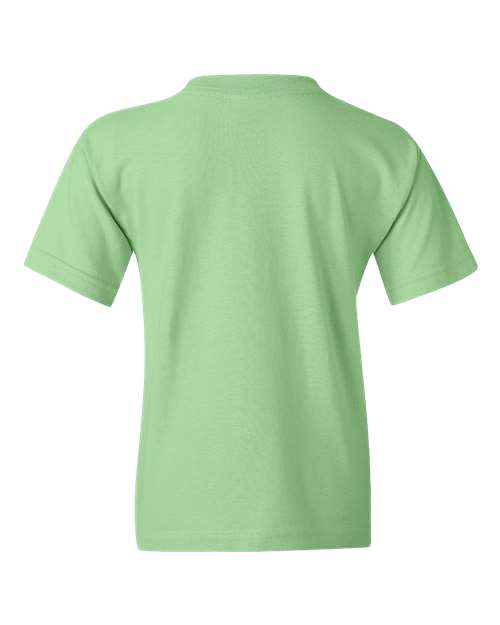 Gildan 5000B, Youth Heavy Cotton T-shirt, Mint Green
