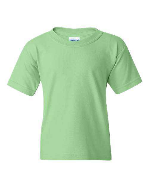 Gildan 5000B, Youth Heavy Cotton T-shirt, Mint Green
