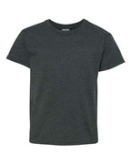 Gildan 543, 5000b Youth Heavy Cotton T-shirt, Dark Heather