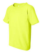 Gildan 5000B, Youth Heavy Cotton T-shirt, Safety Green