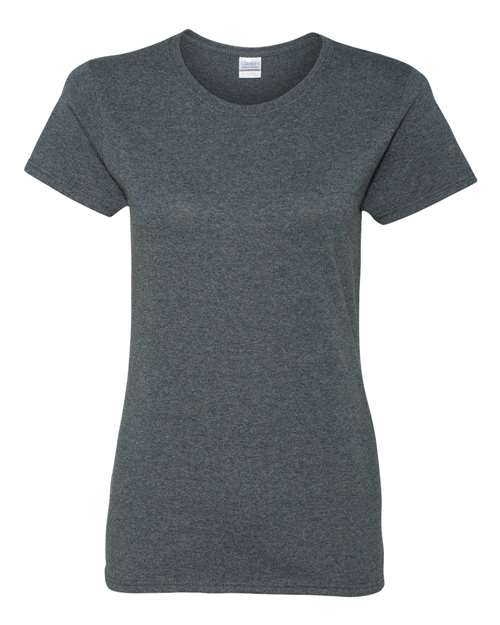 Gildan 2115, 5000l Women's Heavy Cotton T-shirt, Dark Heather