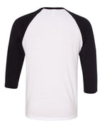 BELLA + CANVAS 3200, T-Shirts - Long Sleeve, White/ Black