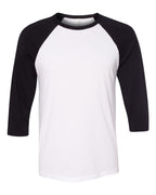 BELLA + CANVAS 3200, T-Shirts - Long Sleeve, White/ Black