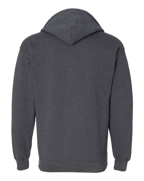 Gildan 415, 18600 Unisex Heavy Blend Full-zip Hooded Sweatshirt, Dark Heather