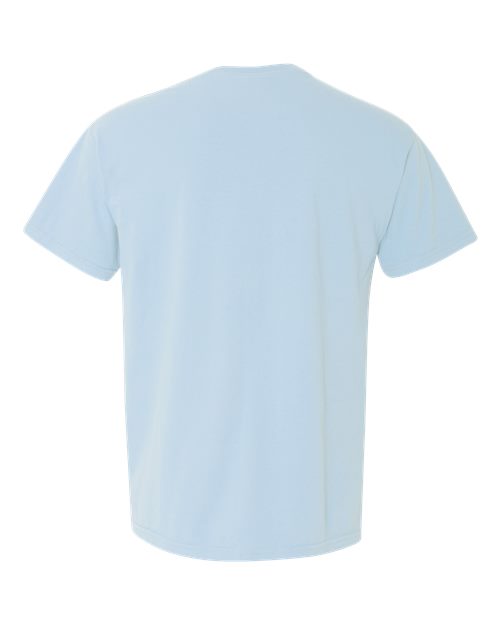 Comfort Colors 6030, Unisex Garment-dyed Heavyweight Pocket T-shirt, Chambray