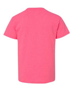 Gildan 5000B, Youth Heavy Cotton T-shirt, Safety Pink