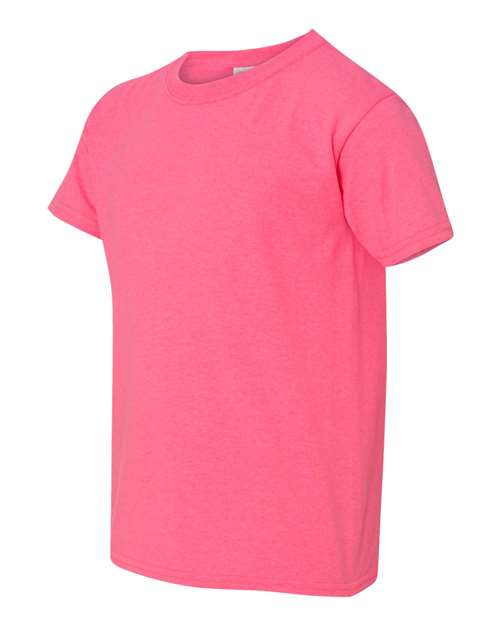 Gildan 5000B, Youth Heavy Cotton T-shirt, Safety Pink