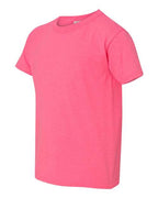 Gildan 5000B, Youth Heavy Cotton T-shirt, Safety Pink