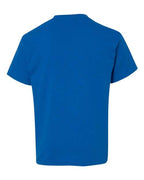 Gildan 5000B, Youth Heavy Cotton T-shirt, Neon Blue