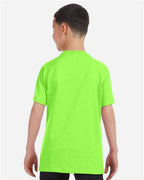Gildan 5000B, Youth Heavy Cotton T-shirt, Neon Green