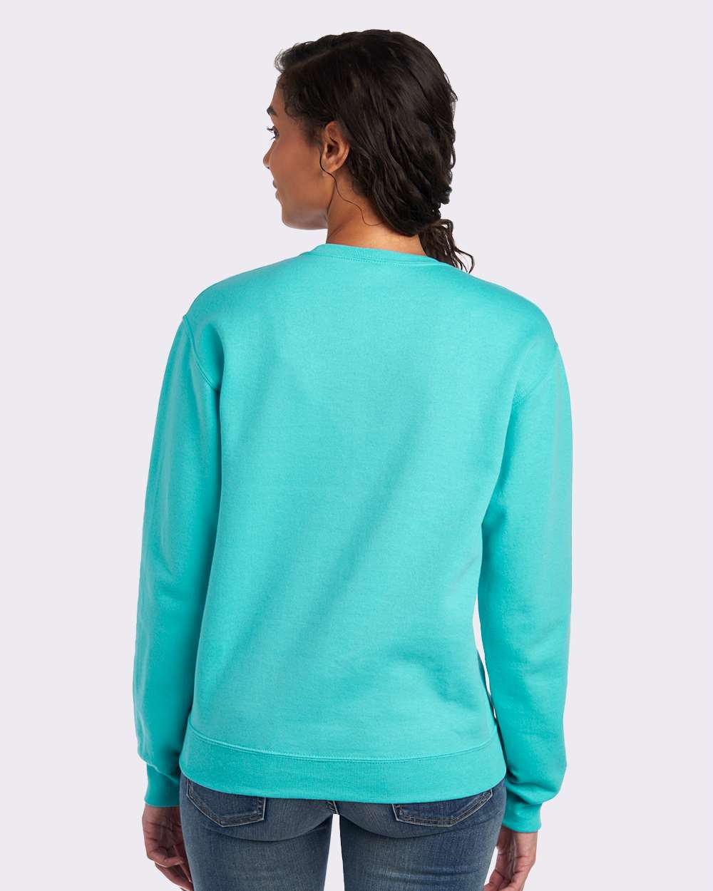 JERZEES 562MR, 371 Unisex Nublend Crewneck Sweatshirt, Scuba Blue