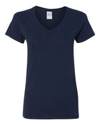 Gildan 3461, 5v00l Women's Heavy Cotton V-neck T-shirt, Navy