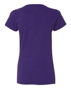 Gildan 5V00L, Women's Heavy Cotton V-neck T-shirt, Purple