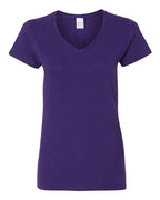 Gildan 3461, 5v00l Women's Heavy Cotton V-neck T-shirt, Purple
