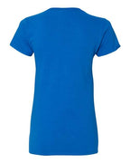Gildan 3461, 5v00l Women's Heavy Cotton V-neck T-shirt, Royal