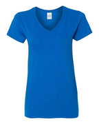 Gildan 5V00L, Women's Heavy Cotton V-neck T-shirt, Royal