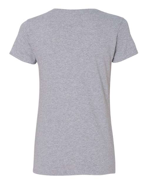 Gildan 3461, 5v00l Women's Heavy Cotton V-neck T-shirt, Sport Grey
