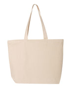 Q-Tees Q611, 25l Zippered Tote, Black